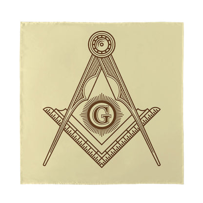 Freemasonry Symbol Print Silk Bandana
