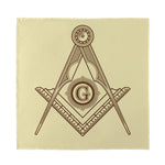 Freemasonry Symbol Print Silk Bandana