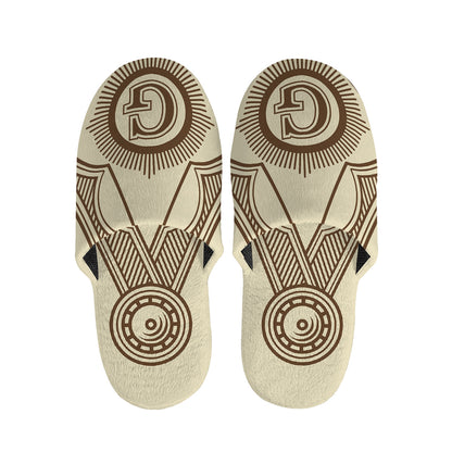 Freemasonry Symbol Print Slippers