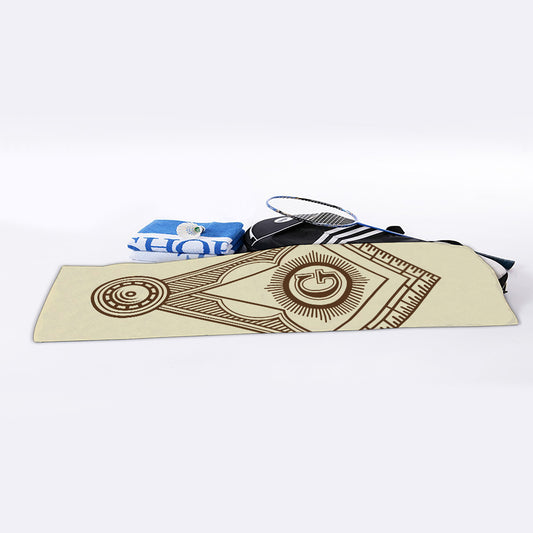 Freemasonry Symbol Print Sports Towel