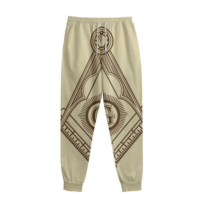 Freemasonry Symbol Print Sweatpants