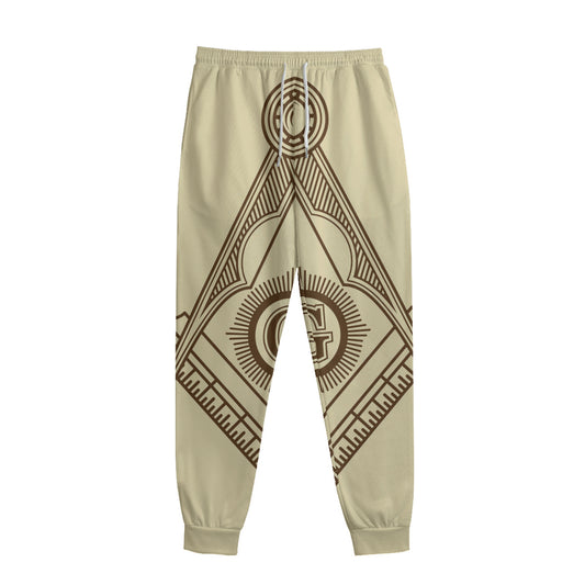 Freemasonry Symbol Print Sweatpants