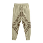 Freemasonry Symbol Print Sweatpants