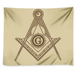 Freemasonry Symbol Print Tapestry