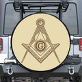 Freemasonry Symbol Print Tire Cover