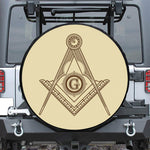 Freemasonry Symbol Print Tire Cover