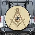 Freemasonry Symbol Print Tire Cover With Camera Hole