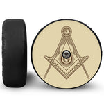 Freemasonry Symbol Print Tire Cover With Camera Hole