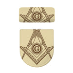 Freemasonry Symbol Print Toilet Lid And Tank Cover Set