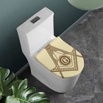 Freemasonry Symbol Print Toilet Lid Cover