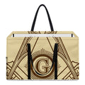 Freemasonry Symbol Print Utility Tote Bag