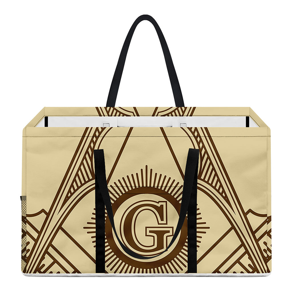 Freemasonry Symbol Print Utility Tote Bag