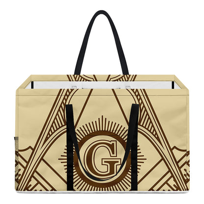 Freemasonry Symbol Print Utility Tote Bag