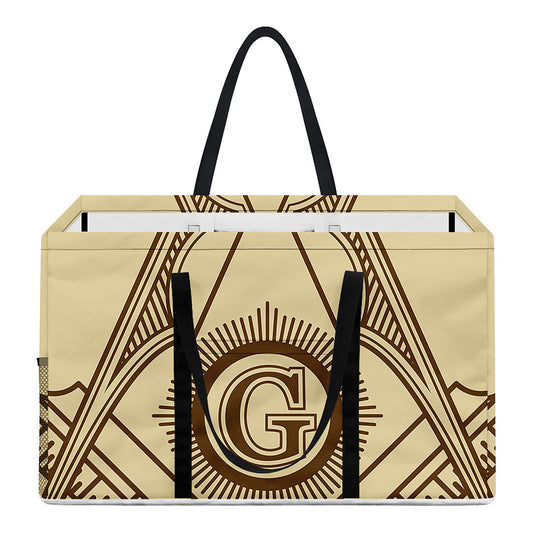 Freemasonry Symbol Print Utility Tote Bag