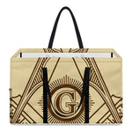 Freemasonry Symbol Print Utility Tote Bag
