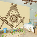 Freemasonry Symbol Print Wall Sticker