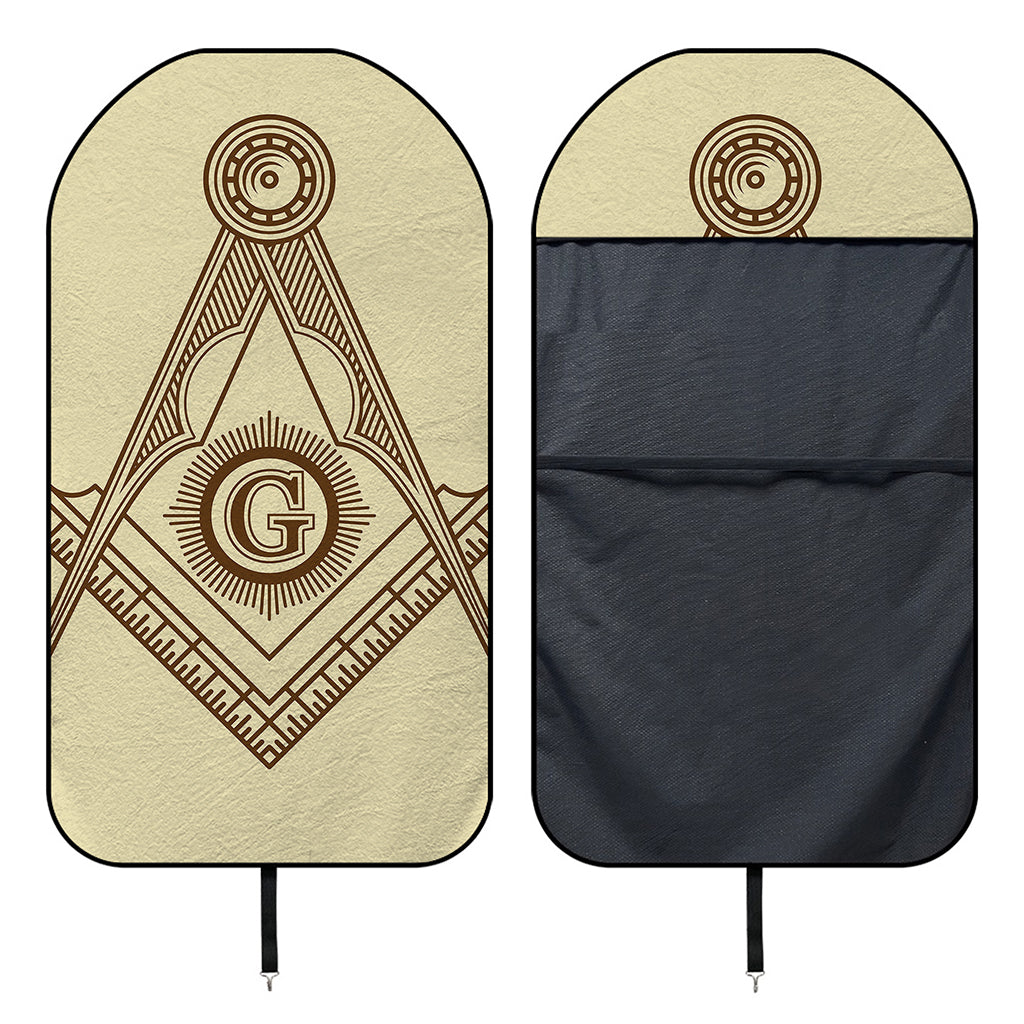 Freemasonry Symbol Print Waterproof Car Seat Cover