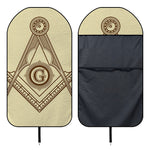 Freemasonry Symbol Print Waterproof Car Seat Cover