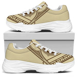 Freemasonry Symbol Print White Chunky Shoes