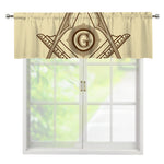 Freemasonry Symbol Print Window Valance