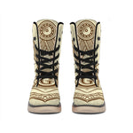 Freemasonry Symbol Print Winter Boots