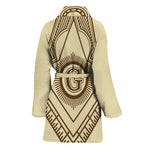 Freemasonry Symbol Print Women's Bathrobe