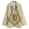 Freemasonry Symbol Print Women's Blazer