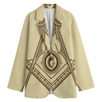 Freemasonry Symbol Print Women's Blazer