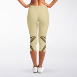 Freemasonry Symbol Print Women's Capri Leggings
