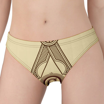 Freemasonry Symbol Print Women's Panties