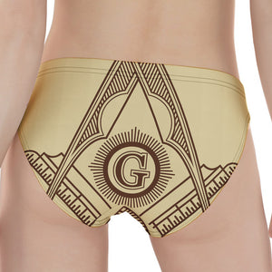 Freemasonry Symbol Print Women's Panties