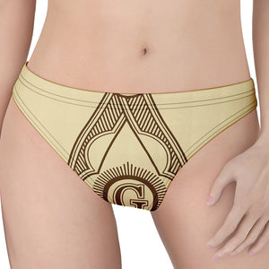 Freemasonry Symbol Print Women's Thong