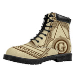 Freemasonry Symbol Print Work Boots