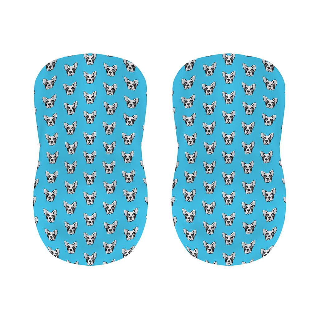 French Bulldog Faces Pattern Print Bar Stool Covers