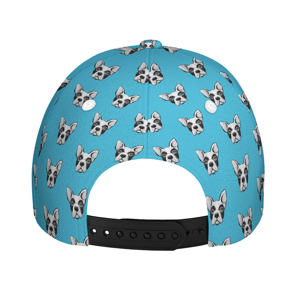 French Bulldog Faces Pattern Print Baseball Cap