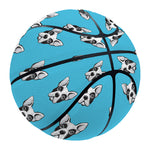 French Bulldog Faces Pattern Print Basketball