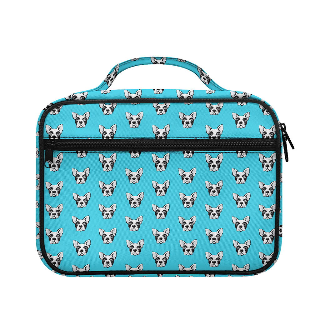 French Bulldog Faces Pattern Print Briefcase Bible Bag
