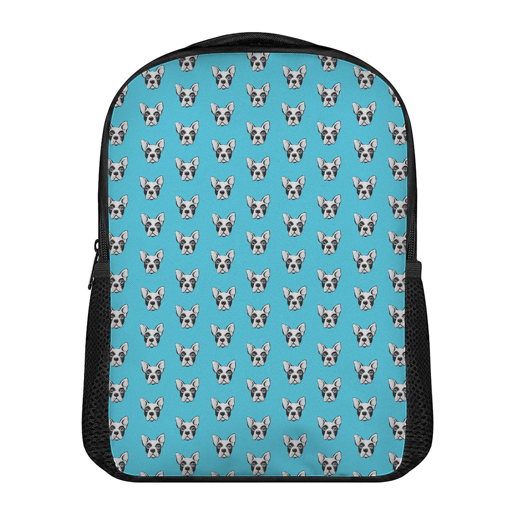 French Bulldog Faces Pattern Print Casual Backpack