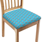 French Bulldog Faces Pattern Print Chair Cushion Cover