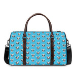 French Bulldog Faces Pattern Print Duffle Bag