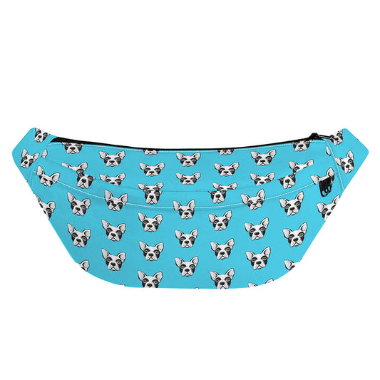 French Bulldog Faces Pattern Print Fanny Pack