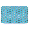 French Bulldog Faces Pattern Print Indoor Door Mat