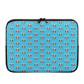 French Bulldog Faces Pattern Print Laptop Sleeve