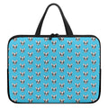French Bulldog Faces Pattern Print Laptop Sleeve With Handle
