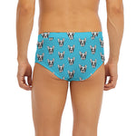 French Bulldog Faces Pattern Print Men's Briefs