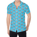 French Bulldog Faces Pattern Print Men's Shirt
