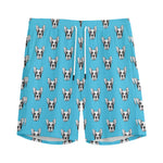 French Bulldog Faces Pattern Print Men's Sports Shorts
