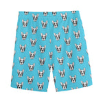 French Bulldog Faces Pattern Print Men's Sports Shorts