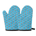 French Bulldog Faces Pattern Print Oven Mitts
