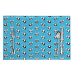 French Bulldog Faces Pattern Print Placemat
